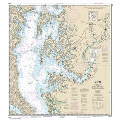 HISTORICAL NOAA Chart 12263: Chesapeake Bay Cove Point to Sandy Point