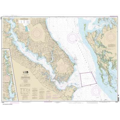 HISTORICAL NOAA Chart 12264: Chesapeake Bay Patuxent River and Vicinity