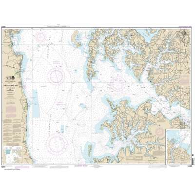 HISTORICAL NOAA Chart 12266: Chesapeake Bay Choptank River and Herring Bay; Cambridge