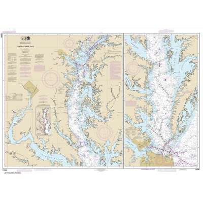 Atlantic Coast NOAA Charts :NOAA Chart 12280: Chesapeake Bay