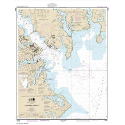 HISTORICAL NOAA Chart 12283: Annapolis Harbor