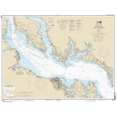 HISTORICAL NOAA Chart 12286: Potomac River Piney Point to Lower Cedar Point