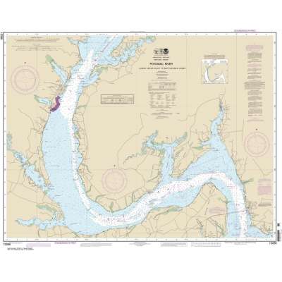 NOAA Chart 12288: Potomac River Lower Cedar Point to Mattawoman Creek