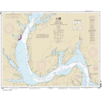 HISTORICAL NOAA Chart 12288: Potomac River Lower Cedar Point to Mattawoman Creek