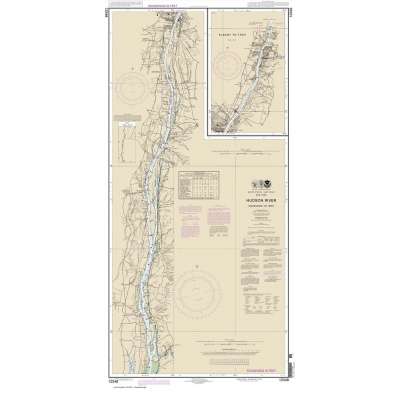 HISTORICAL NOAA Chart 12348: Hudson River Coxsackie to Troy