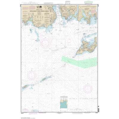 Atlantic Coast NOAA Charts :NOAA Chart 13212: Approaches to New London Harbor