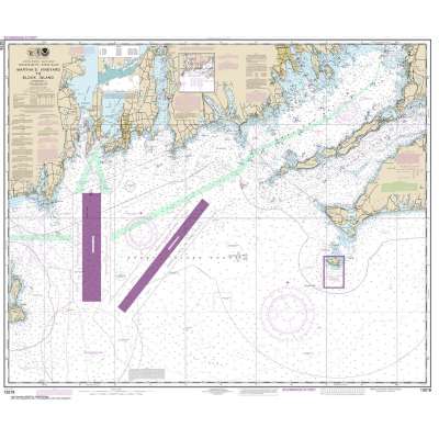 Atlantic Coast NOAA Charts :NOAA Chart 13218: Marthas Vineyard to Block Island
