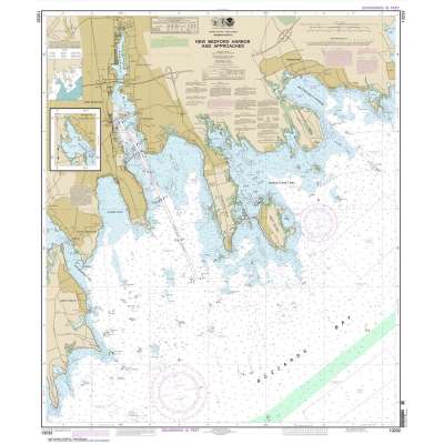 HISTORICAL NOAA Chart 13232: New Bedford Harbor and Approaches