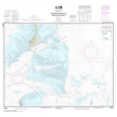Atlantic Coast NOAA Charts :NOAA Chart 13244: Eastern Entrance to Nantucket Sound