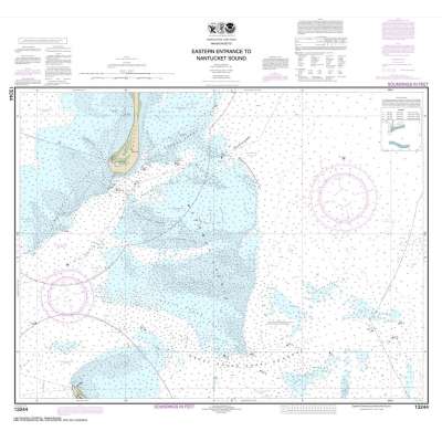 HISTORICAL NOAA Chart 13244: Eastern Entrance to Nantucket Sound