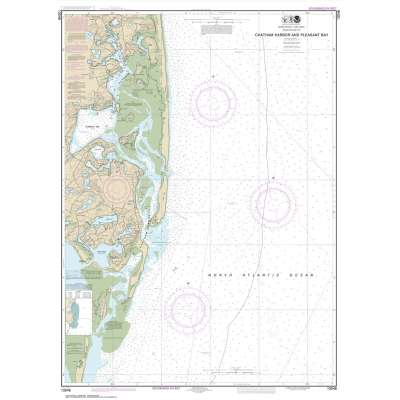 Atlantic Coast NOAA Charts :NOAA Chart 13248: Chatham Harbor and Pleasant Bay