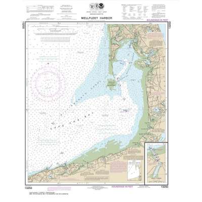 Atlantic Coast NOAA Charts :NOAA Chart 13250: Wellfleet Harbor; Sesuit Harbor