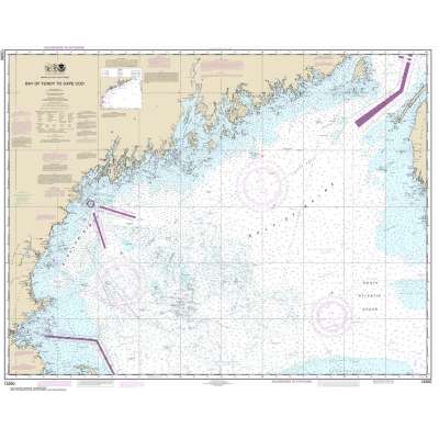 HISTORICAL NOAA Chart 13260: Bay of Fundy to Cape Cod
