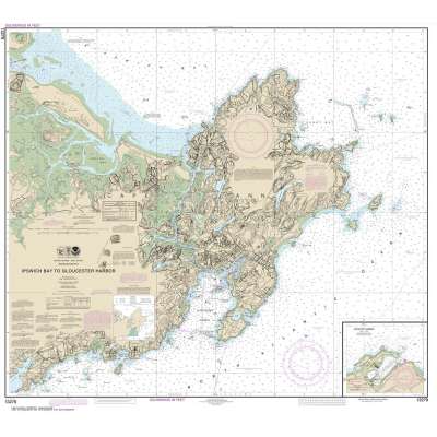 HISTORICAL NOAA Chart 13279: Ipswich Bay to Gloucester Harbor; Rockport Harbor