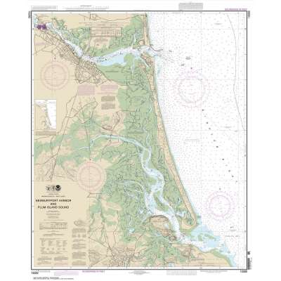 Atlantic Coast NOAA Charts :NOAA Chart 13282: Newburyport Harbor and Plum Island Sound