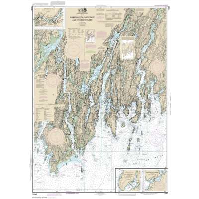 HISTORICAL NOAA Chart 13293: Damariscotta: Sheepscot and Kennebec Rivers;South Bristol Harbor