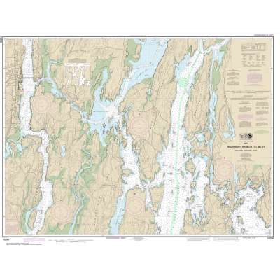 NOAA Chart 13296: Boothbay Harbor to Bath: Including Kennebec River