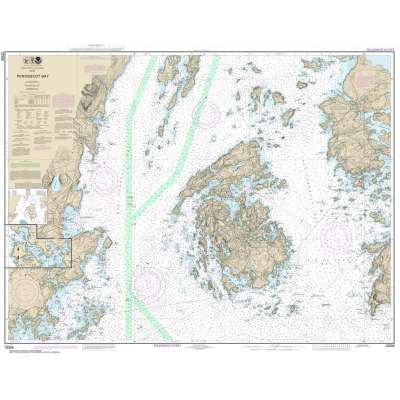Atlantic Coast NOAA Charts :NOAA Chart 13305: Penobscot Bay;Carvers Harbor and Approaches