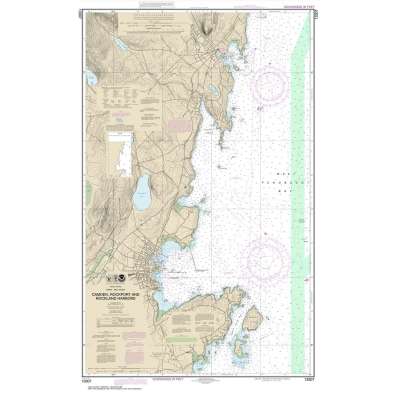 Atlantic Coast NOAA Charts :NOAA Chart 13307: Camden: Rockport and Rockland Harbors