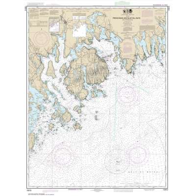 Atlantic Coast NOAA Charts :NOAA Chart 13312: Frenchman and Blue Hill Bays and Approaches