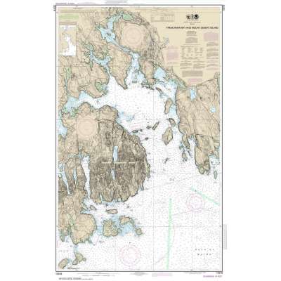 HISTORICAL NOAA Chart 13318: Frenchman Bay and Mount Desert lsland