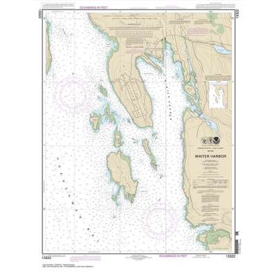 HISTORICAL NOAA Chart 13322: Winter Harbor