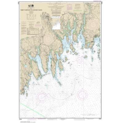 HISTORICAL NOAA Chart 13324: Tibbett Narrows to Schoodic Island