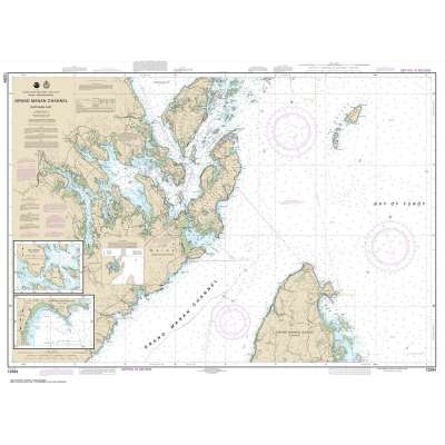 Atlantic Coast NOAA Charts :NOAA Chart 13394: Grand Manan Channel Northern Part; North Head and Flagg Cove