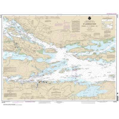 Great Lakes NOAA Charts :NOAA Chart 14772: Ironsides l.: N.Y.: to Bingham l.: Ont.