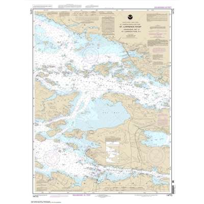 HISTORICAL NOAA Chart 14773: Gananoque: Ont.: to St. Lawrence Park. N.Y.