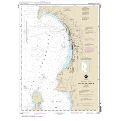 Great Lakes NOAA Charts :HISTORICAL NOAA Chart 14785: Burlington Harbor