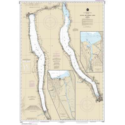 HISTORICAL NOAA Chart 14791: Cayuga and Seneca Lakes;Watkins Glen;Ithaca