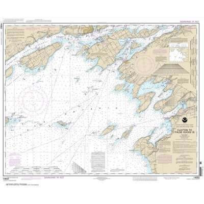 Great Lakes NOAA Charts :NOAA Chart 14802: Clayton to False Ducks ls.
