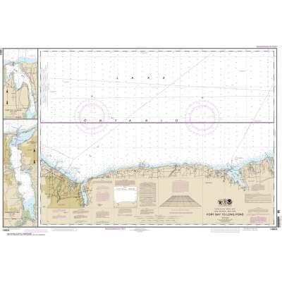 Great Lakes NOAA Charts :NOAA Chart 14804: Port Bay to Long Pond;Port Bay Harbor;Irondequoit Bay