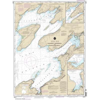 Great Lakes NOAA Charts :NOAA Chart 14811: Chaumont: Henderson and Black River Bays;Sackets Harbor;Henderson Harbor;Chaumont Harbor