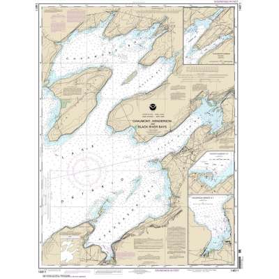 HISTORICAL NOAA Chart 14811: Chaumont: Henderson and Black River Bays;Sackets Harbor;Henderson Harbor;Chaumont Harbor