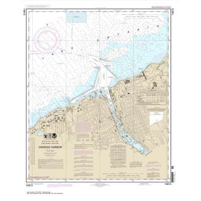 Great Lakes NOAA Charts :NOAA Chart 14813: Oswego Harbor