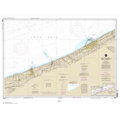 Great Lakes NOAA Charts :NOAA Chart 14828: Erie to Geneva