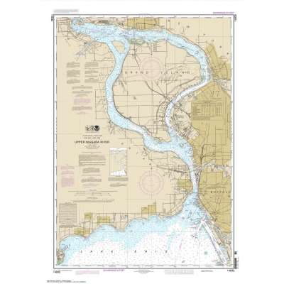 Great Lakes NOAA Charts :NOAA Chart 14832: Niagara Falls to Buffalo
