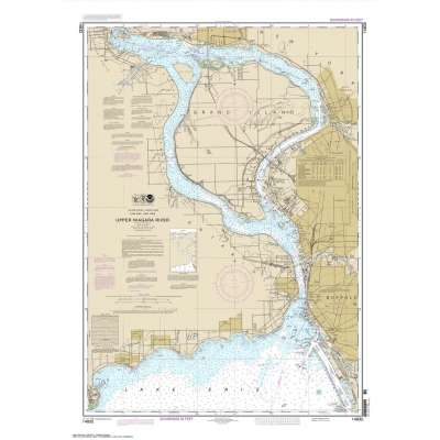 HISTORICAL NOAA Chart 14832: Niagara Falls to Buffalo