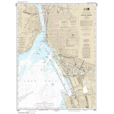 Great Lakes NOAA Charts :NOAA Chart 14833: Buffalo Harbor