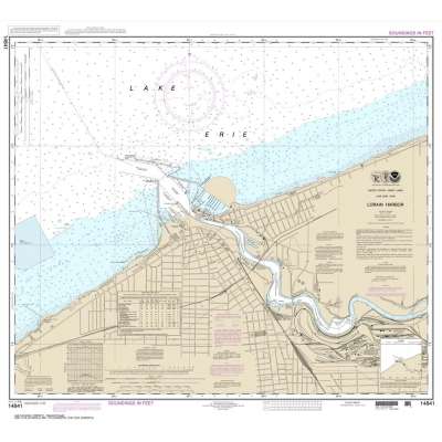Great Lakes NOAA Charts :NOAA Chart 14841: Lorain Harbor