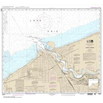 HISTORICAL NOAA Chart 14841: Lorain Harbor