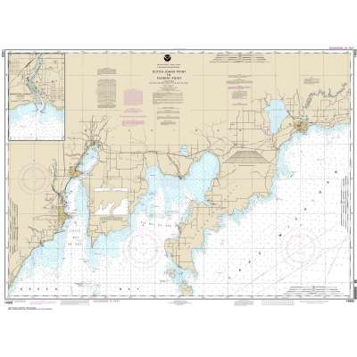 Great Lakes NOAA Charts :NOAA Chart 14908: Dutch Johns Point to Fishery Point: including Big Bay de Noc and Little Bay de Noc;Manistique