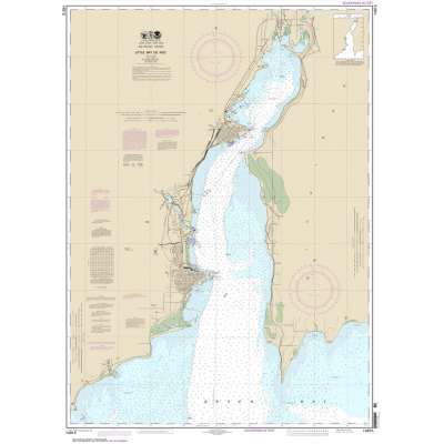 Great Lakes NOAA Charts :NOAA Chart 14915: Little Bay de Noc