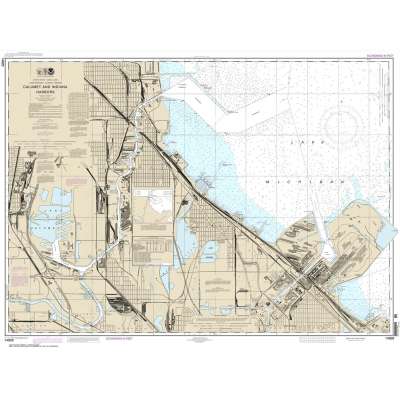 HISTORICAL NOAA Chart 14929: Calumet: Indiana and Buffington Harbors: and Lake Calumet