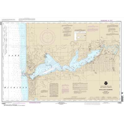 Great Lakes NOAA Charts :NOAA Chart 14932: Holland Harbor