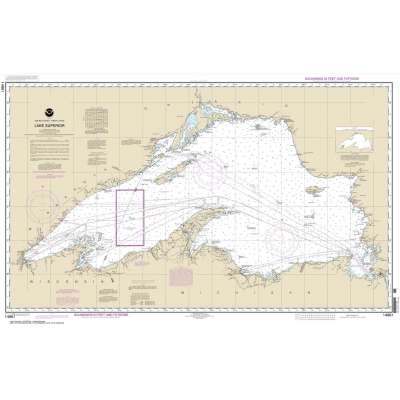 NOAA Chart 14961: Lake Superior (Mercator Projection)