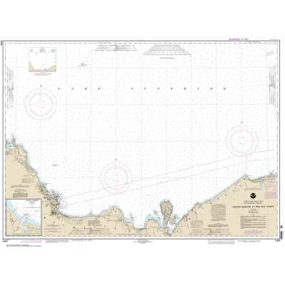 Great Lakes NOAA Charts :HISTORICAL NOAA Chart 14963: Grand Marais to Big Bay Point;Big Bay Harbor
