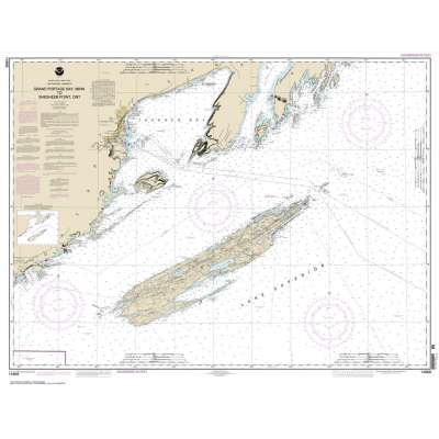 NOAA Chart 14968: Grand Portage Bay: Minn. to Shesbeeb Point: Ont.